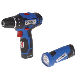 Изображение товара Набор электроинструментов Зубр DL-121-22F + LED фонарь 12V MAX LITHIUM PRO