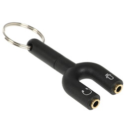 Изображение товара Адаптер   Aceline jack 3.5 мм - jack 3.5 мм х2 шт. черный