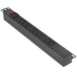 Изображение товара Блок розеток ExeGate ServerPro PDU-19H001 Al-10С13-C14-SW