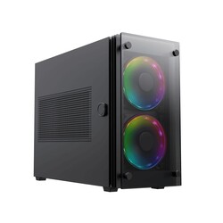 Изображение товара Корпус GameMax Stratos ITX [StarLightFRGBBK] черный