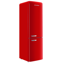 Изображение товара Холодильник с морозильником   MAUNFELD MFF186NFRR красный