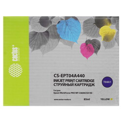 Изображение товара Картридж Cactus T04A4 CS-EPT04A440 желтый