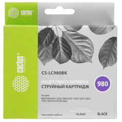 Изображение товара Картридж Cactus CS-LC980BK черный