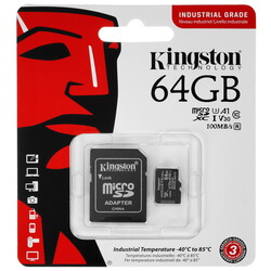Изображение товара Карта памяти Kingston Industrial microSDXC 64 ГБ [SDCIT2/64GB]