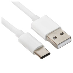 Изображение товара Кабель круглый KEYRON USB Type-C - USB 2.0 Type-A белый 1 м