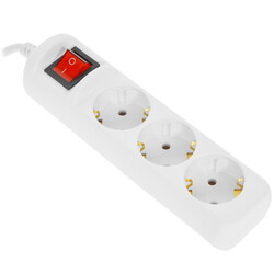 Изображение товара Удлинитель ЭРА UX-3es-3m белый