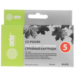 Изображение товара Картридж Cactus CS-PGI5BK черный