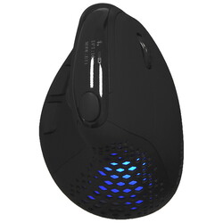 Изображение товара Вертикальная мышь беспроводная/проводная Delux M618XSD  черный