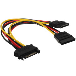 Изображение товара Переходник для питания FinePower Sata 15-pin - 2 x Sata 15-pin