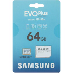 Изображение товара Карта памяти Samsung EVO Plus microSDXC 64 ГБ [MB-MC64KA/CN]