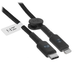 Изображение товара Кабель круглый ZMI Lightning 8-pin MFI - USB Type-C черный 1.5 м