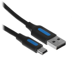 Изображение товара Кабель Vention mini USB-B - USB Type-A черный 1.5 м