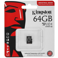 Изображение товара Карта памяти Kingston Industrial microSDXC 64 ГБ [SDCIT2/64GBSP]