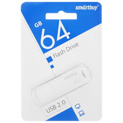 Изображение товара Память USB Flash 64 ГБ Smartbuy Clue [SB64GBCLU-W]
