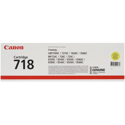 Изображение товара Картридж лазерный Canon 718 желтый, с чипом