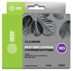 Изображение товара Картридж Cactus CS-LC985BK черный