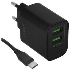 Изображение товара Сетевое зарядное устройство Pero TC02 черный