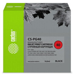 Изображение товара Картридж Cactus CS-PG40 черный