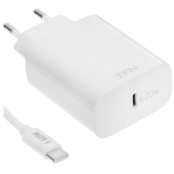 Изображение товара Сетевое зарядное устройство TFN RAPID Type-C PD 20W белый