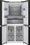 Weissgauff WCD 590 NoFrost Inverter Premium Biofresh Dark Grey Glass