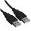 Кабель DEXP USB Type-A - USB Type-A черный 3 м
