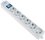 Сетевой фильтр Power Cube PRO SPL(5+1)-16B-P белый