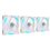 Комплект вентиляторов be quiet! Light Wings WHITE 140mm PWM Triple Pack [BL102] белый