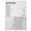 Блендер погружной Gorenje HBX603RL бежевый