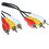 Кабель   Aceline 3RCA - 3RCA черный