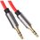 Kabel   DEXP jack 3.5 mm - jack 3.5 mm qizil