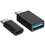 Переходник DEXP micro USB-B, USB Type-A - USB Type-C черный