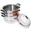 Пароварка Lara LR03-40 11 л 28 см серебристый