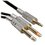 Кабель   DEXP jack 3.5 мм - jack 6.3 мм х2 шт. черный