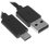 Cable FinePower USB Type-C - USB Type-A black 2 m