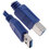 Кабель DEXP USB Type-A - USB Type-B синий 3 м