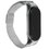 Ремешок Aceline для Xiaomi Mi Smart Band 5/ 6/ Amazfit Band 5 серебристый