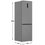 Refrigerator with freezer   Eigen Stark-RF32 silver