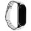 Ремешок Aceline для Xiaomi Mi Smart Band 5/ 6/ Amazfit Band 5 серебристый