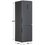 Холодильник с морозильником   Haier C4F740CDBGU1 серый