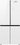 Weissgauff WCD 590 NoFrost Inverter Premium Biofresh White Glass