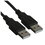 Кабель DEXP USB Type-A - USB Type-A черный 1 м