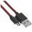 Кабель PERO micro USB-B - USB Type-A красный 1 м