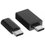 Переходник DEXP micro USB-B, USB Type-A - USB Type-C черный