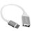 Кабель DEXP USB Type-C - USB Type-A серебристый 0.1 м