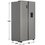 Холодильник Side by Side   Gorenje NRR9185EAXLWD серебристый