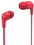 Наушники Philips TAE1105RD [вставные (затычки), закрытые, 20-20000 Гц, микрофон., каб. 1.2м, разъем 3.5мм, красные]
