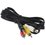 Kabel   Aceline jack 3.5 mm - 3RCA qora