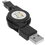 Кабель FinePower micro USB-B - USB Type-A черный 0.75 м