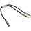 Cable   DEXP jack 3.5 mm x2 pcs. - jack 3.5 mm black