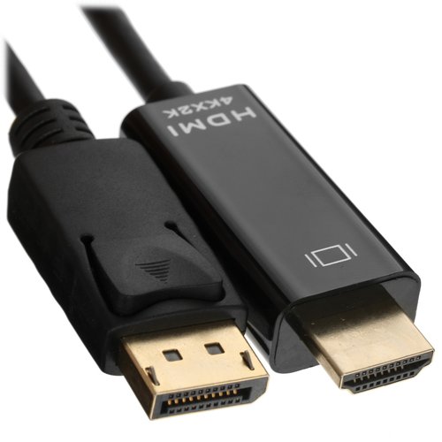 Кабель однонаправленный DEXP HDMI - DisplayPort, 1.8 м